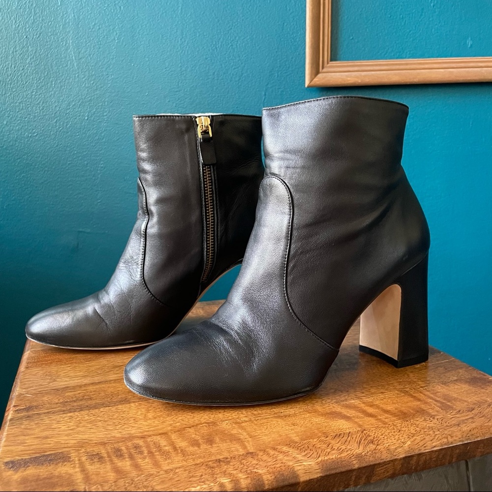Stuart Weitzman Black Nell Booties.